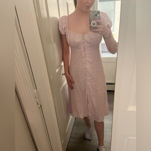 Lavender Linen Dress